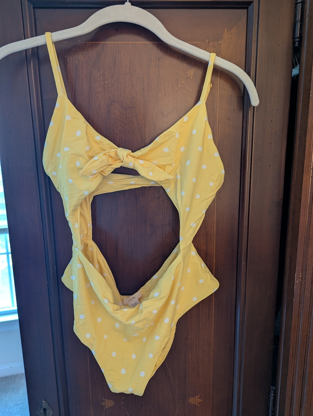 Eberjey Yellow Polka Dot One-Piece Swimsuit
